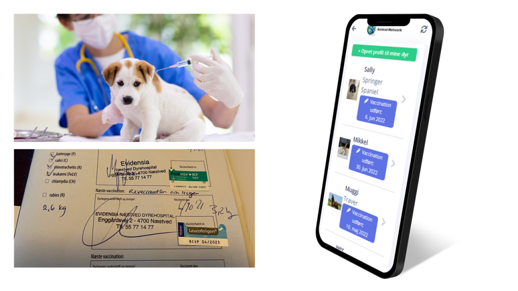 Digital vaccinekort til dyr